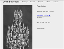 Tablet Screenshot of johnbowmanart.com